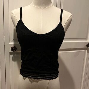 Aerie Black Lace Camisole Top
